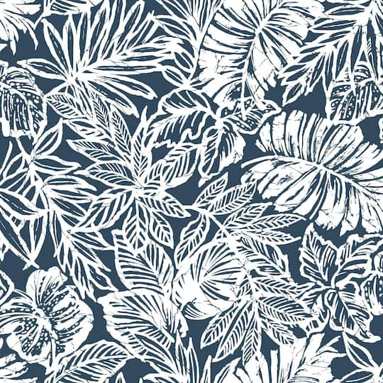 RoomMates Batik Tropical Leaf Peel & Stick Wallpaper